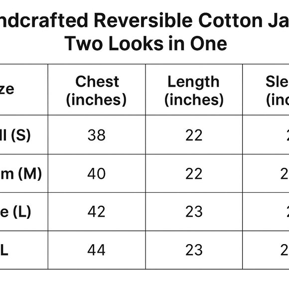 BRAND NEW Handmade Ikat Quilted Jacket – Reversible Cotton Boho Coat with Pocket - Picture 2 of 6